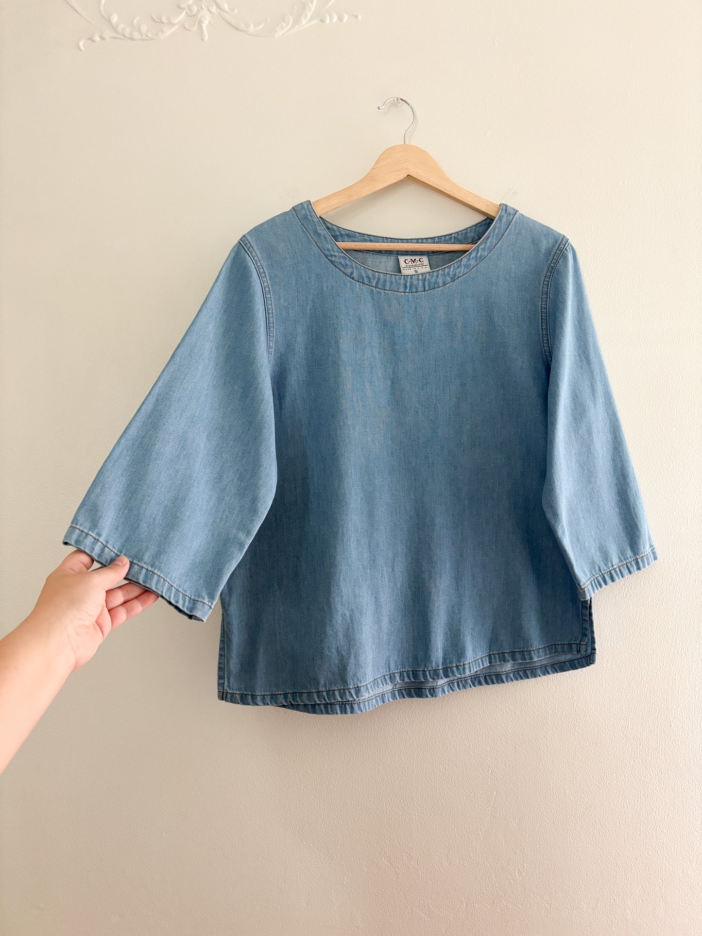 Vintage Denim Blouse (S)