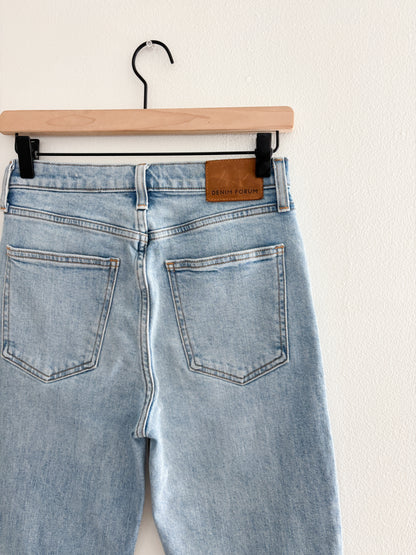 Denim Forum Arlo High Rise Straight Jeans (26)