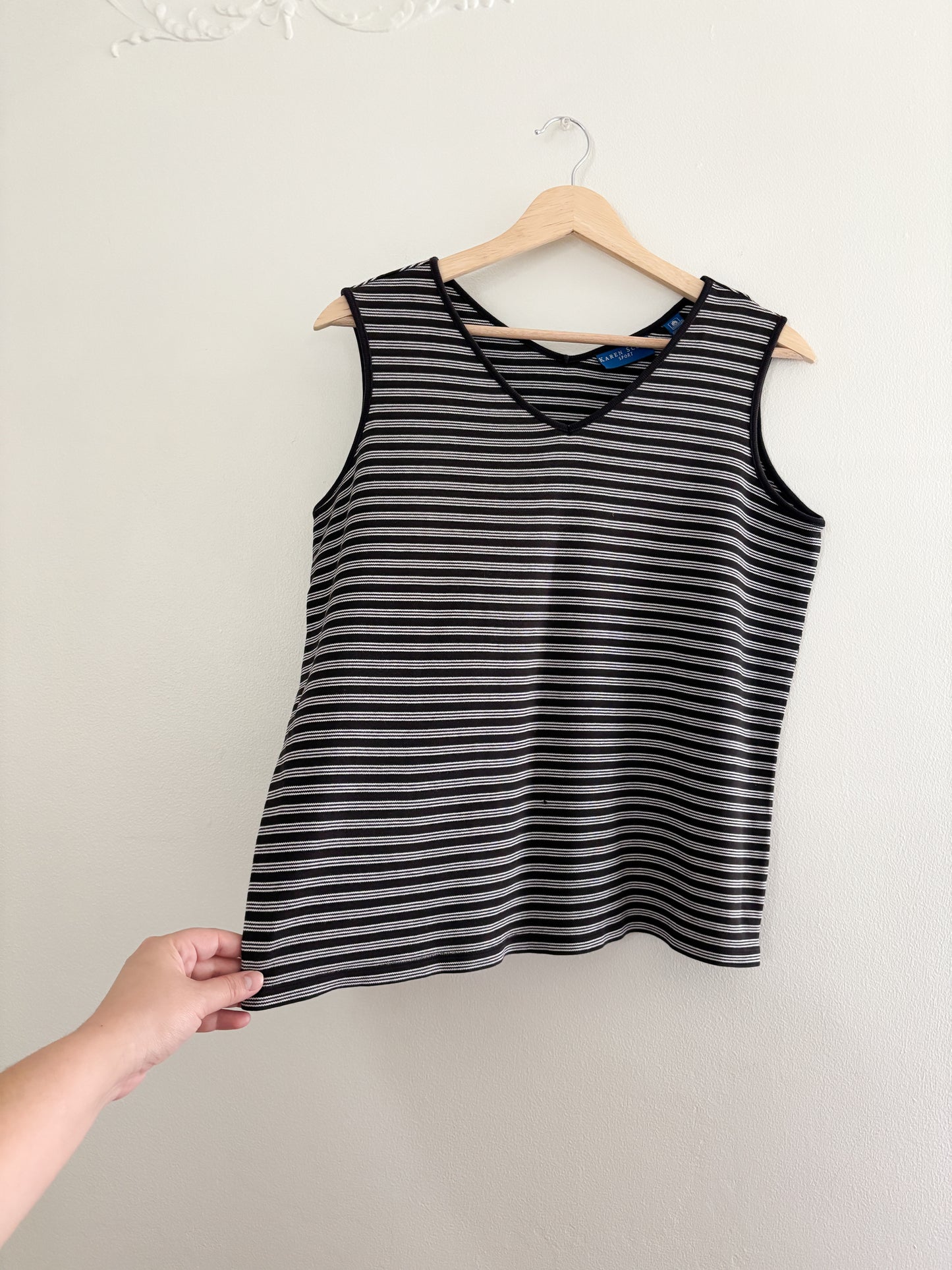 Vintage Karen Scott Striped Tank (L)