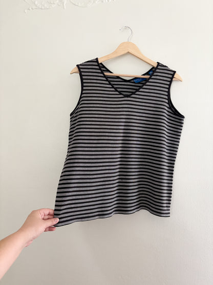 Vintage Karen Scott Striped Tank (L)