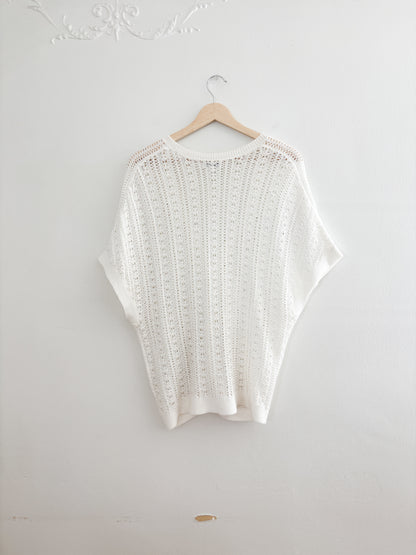 Vintage Croft & Barrow Crochet Cardigan (XL)