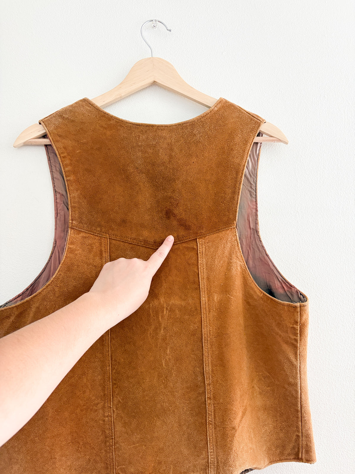 Vintage Leather Vest (S/M)