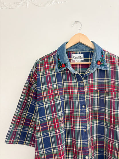 Vintage Plaid Button Up (2X)