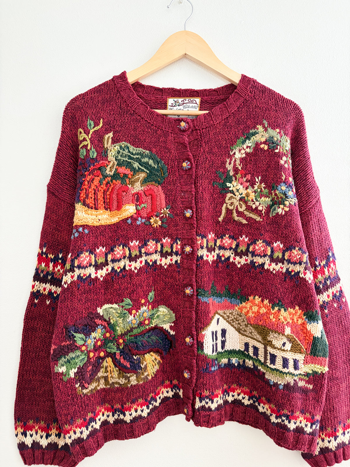Vintage Heirloom Collections Autumn Cardigan (XL)