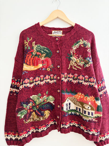 Vintage Heirloom Collections Autumn Cardigan (XL)