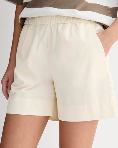 Everlane Cream Easy Shorts (L)