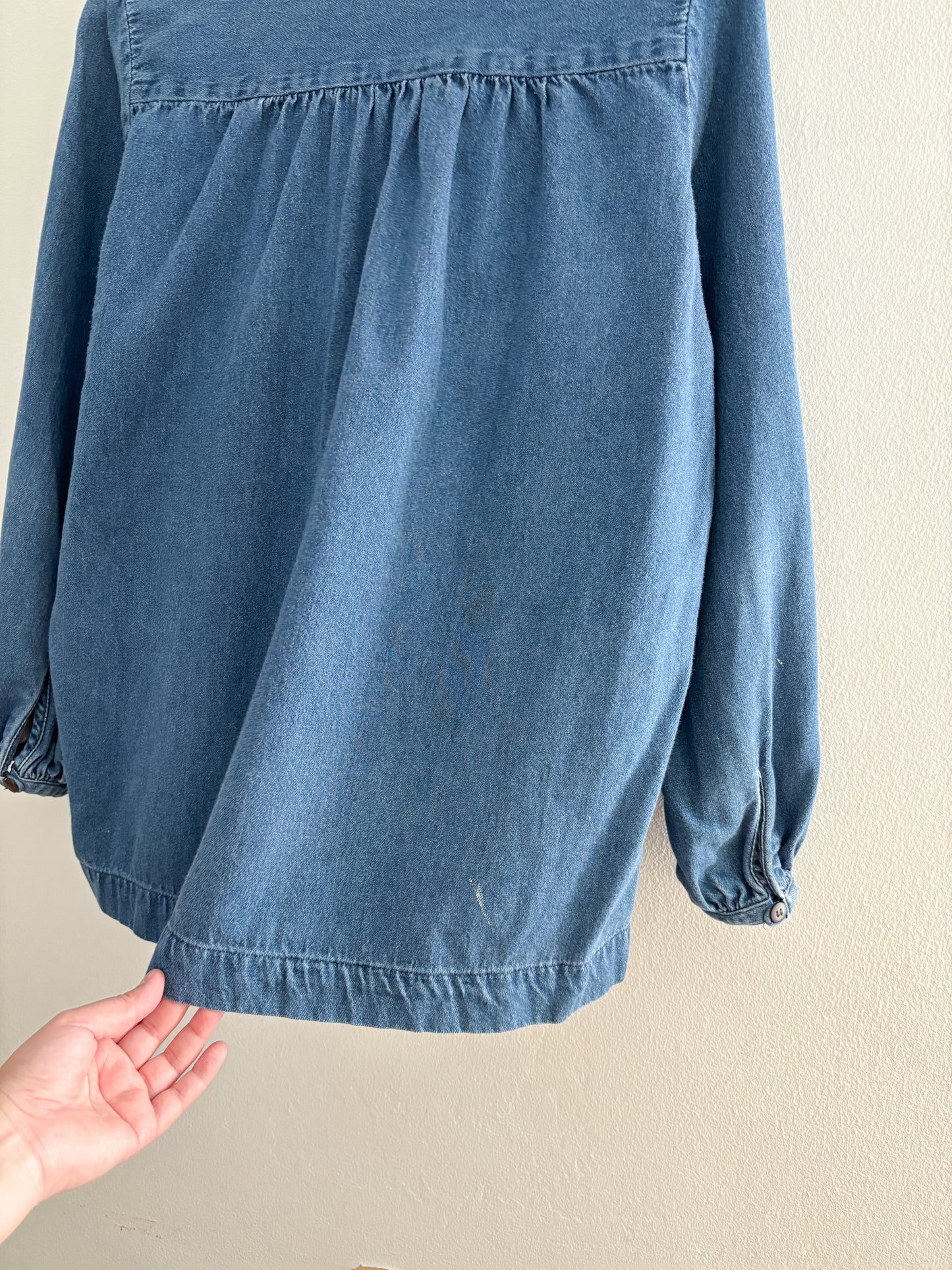 Vintage Denim Blouse (M)