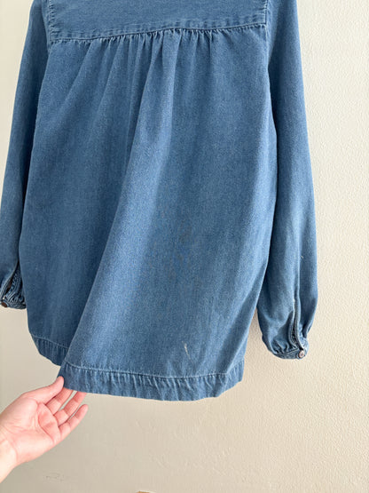 Vintage Denim Blouse (M)