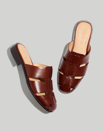 Madewell Dixson Fisherman Leather Mules