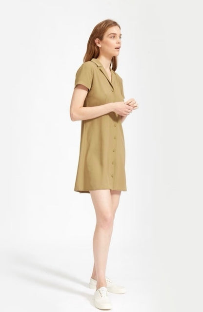 Everlane Olive Collared Dress