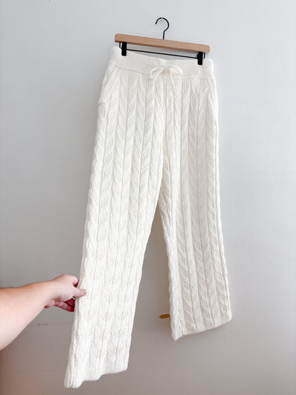 Eberjey Cable Knit Lounge Pants (M)