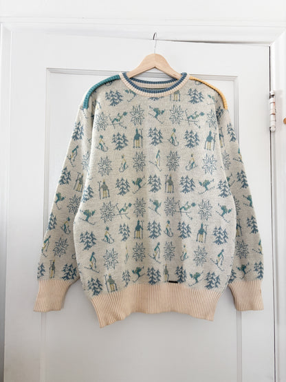 Vintage 80’s Ski Knit Sweater (L/XL)