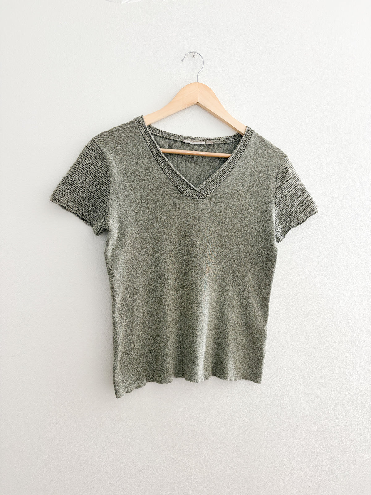 Croft & Barrow Green Knit top (S)