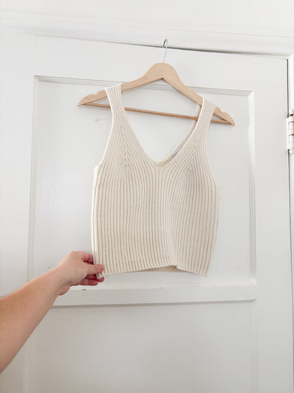 Ribbed Knit Tank (L)