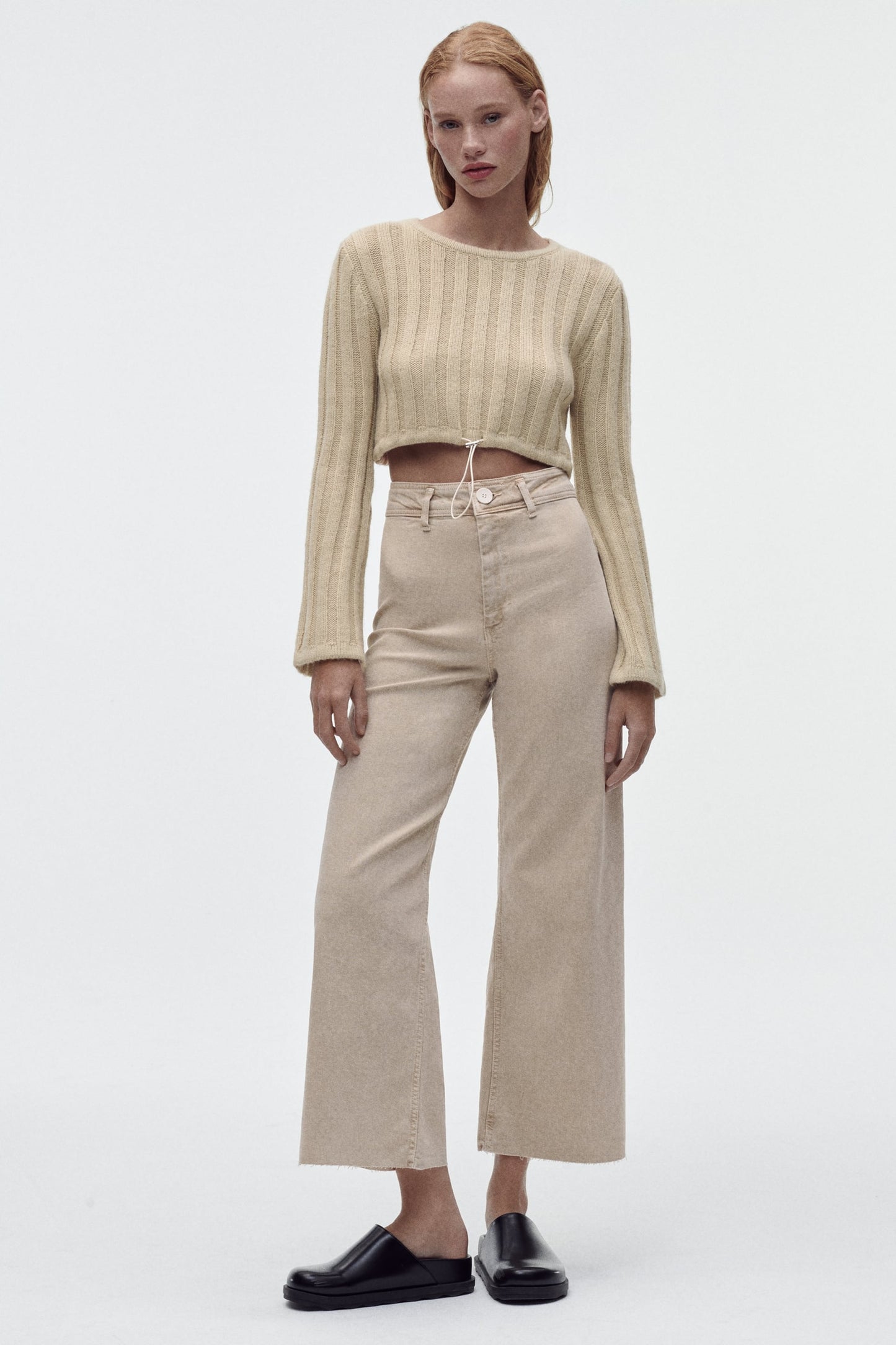 Zara Marine Wide Leg Pants (4)