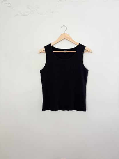 Vintage Champion Black Ribbed Tank (XL)