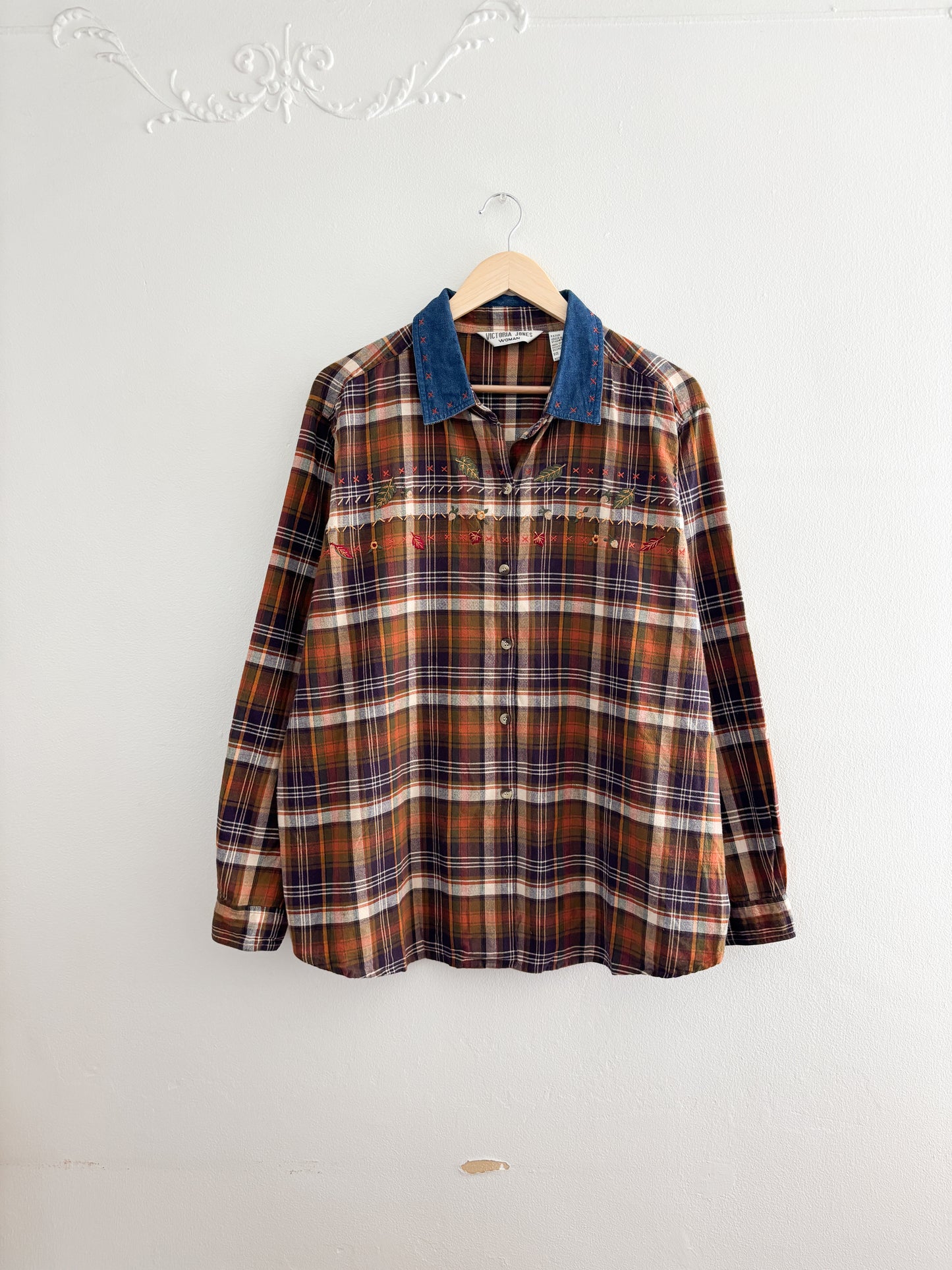 Vintage Plaid Fall Flannel (XXL)
