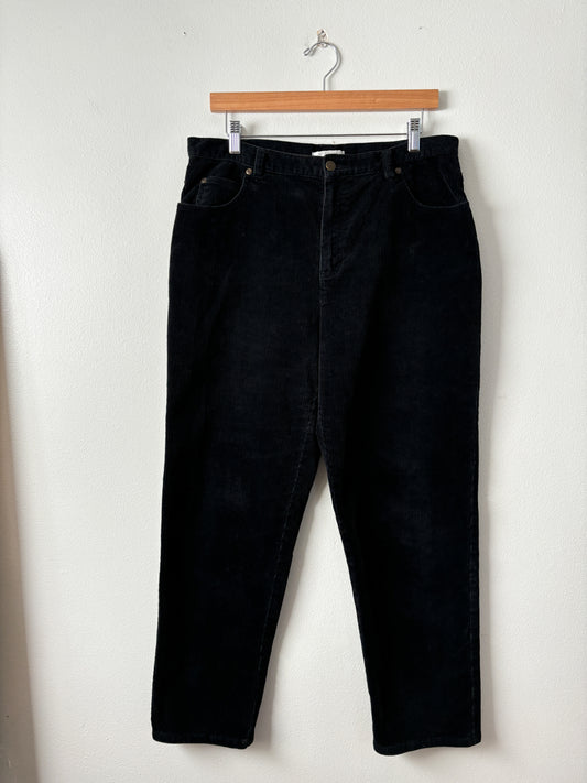 Vintage Jones NY black corduroy pants