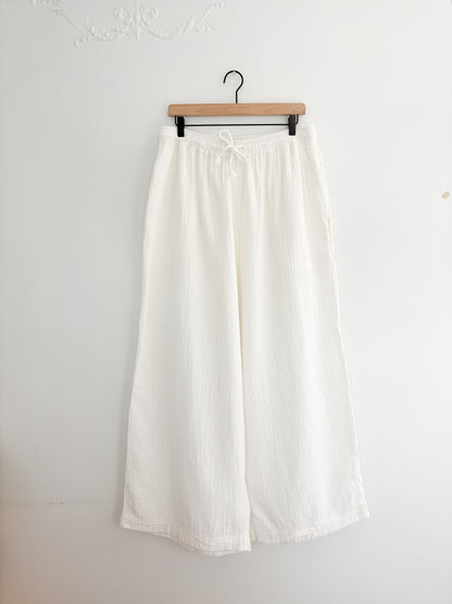 Madewell Gauze Wide Leg Pants (L)