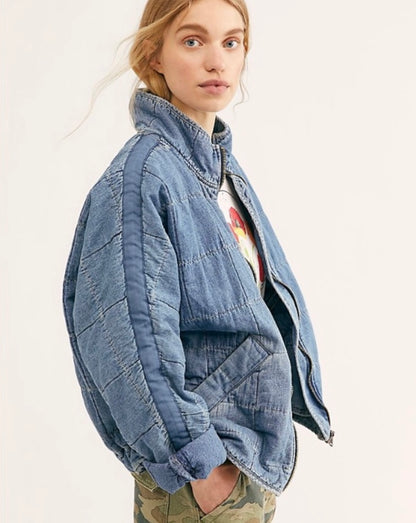 Free People Denim Dolman Jacket (L)