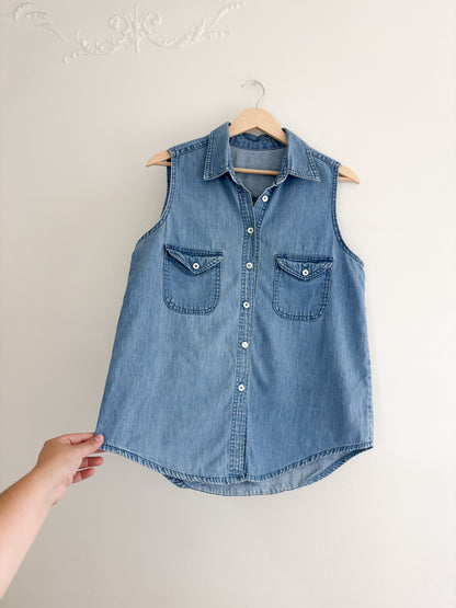 Vintage Denim Tank Top (M/L)