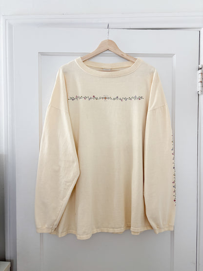 Vintage Floral Pullover (XL)