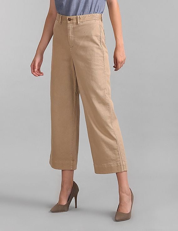 Gap High Rise Wide Leg Crop Pants (14)