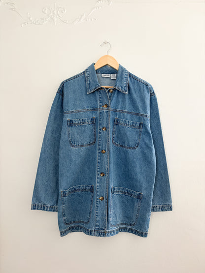 Vintage Denim Chore Jacket (M)