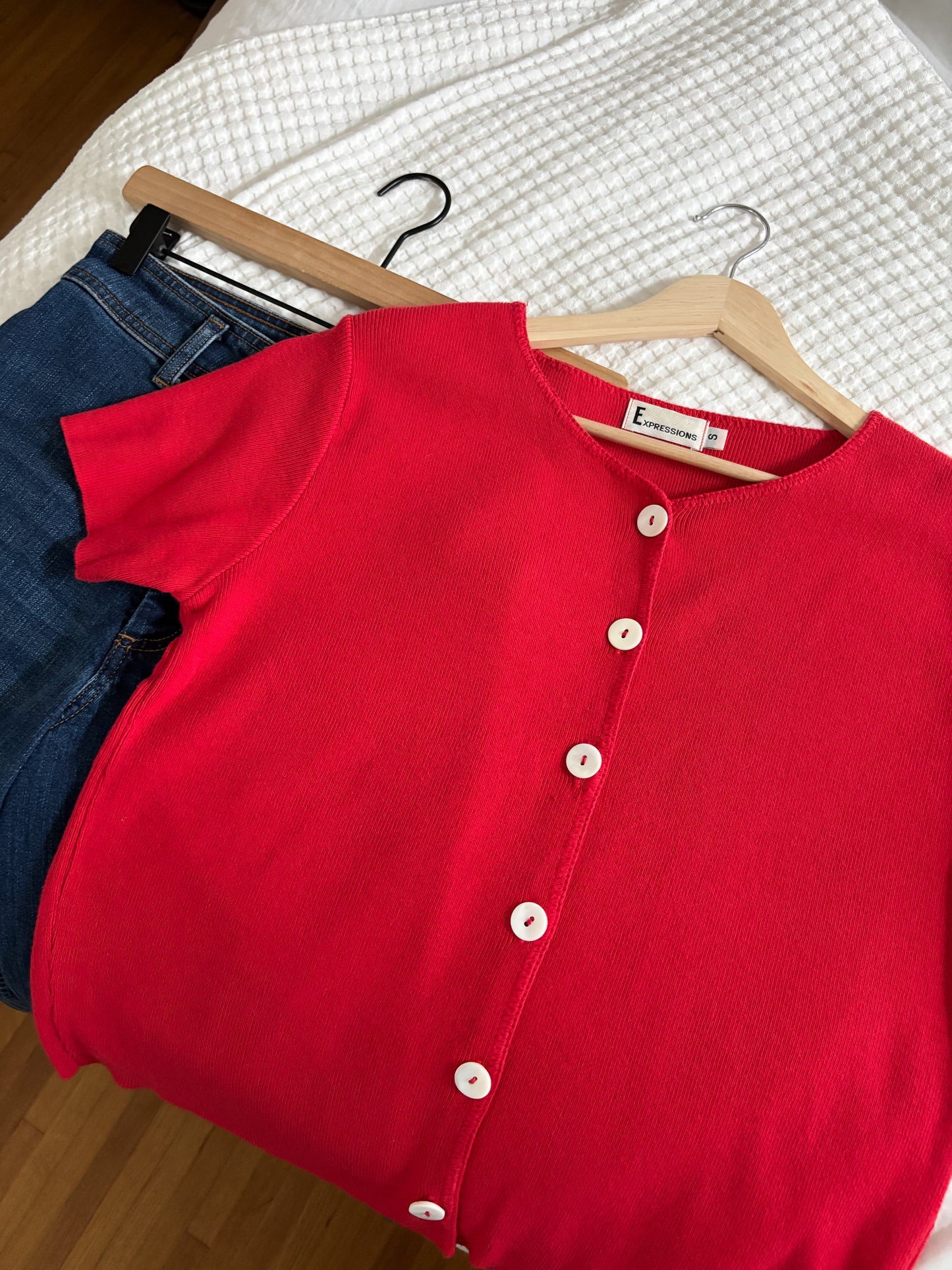 Vintage Red Knit top (S)