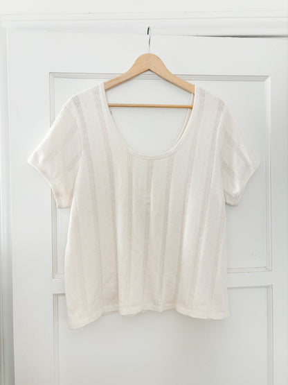 NWT Madewell Pointelle Tee (XXL)