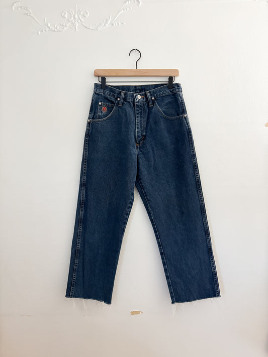 Vintage Dark Wash Denim Jeans (28”)