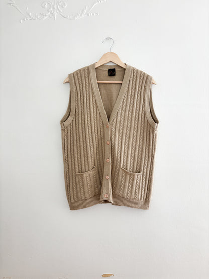 Vintage Cableknit Vest
