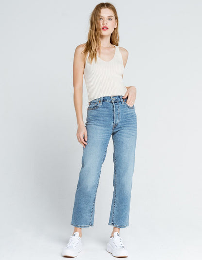 Ribbed Knit Tank (L)