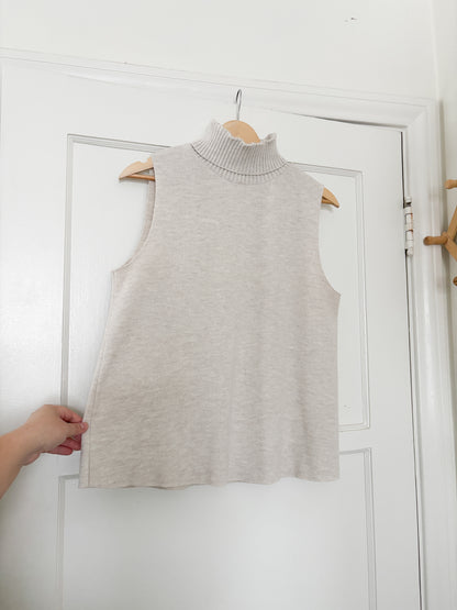 Zara Soft High Collar Top (L)