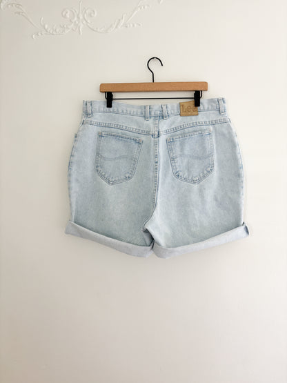 Vintage Light Wash Lee Shorts (37/38”)