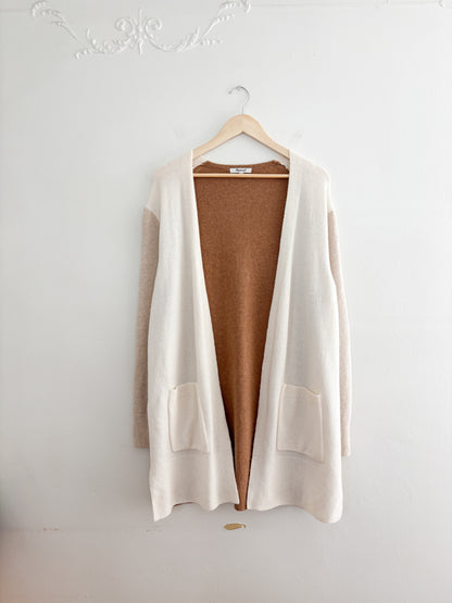 Madewell Kent Color Block Open Cardigan (M)