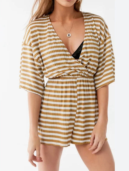 Urban Outfitters Striped romper (S)