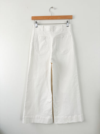 White Wide leg jeans