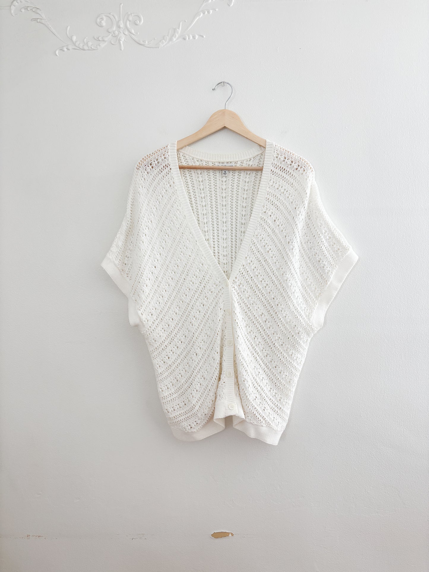 Vintage Croft & Barrow Crochet Cardigan (XL)