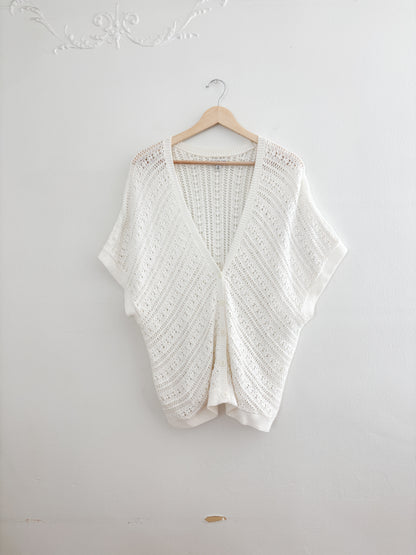 Vintage Croft & Barrow Crochet Cardigan (XL)