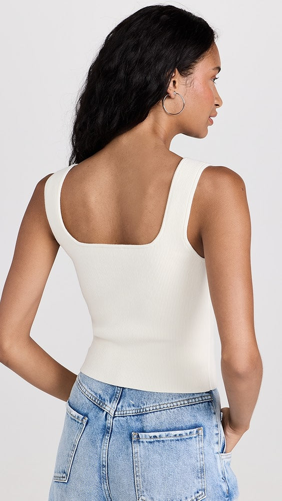 Reformation Julia Ribbed Sweater Tank (S)
