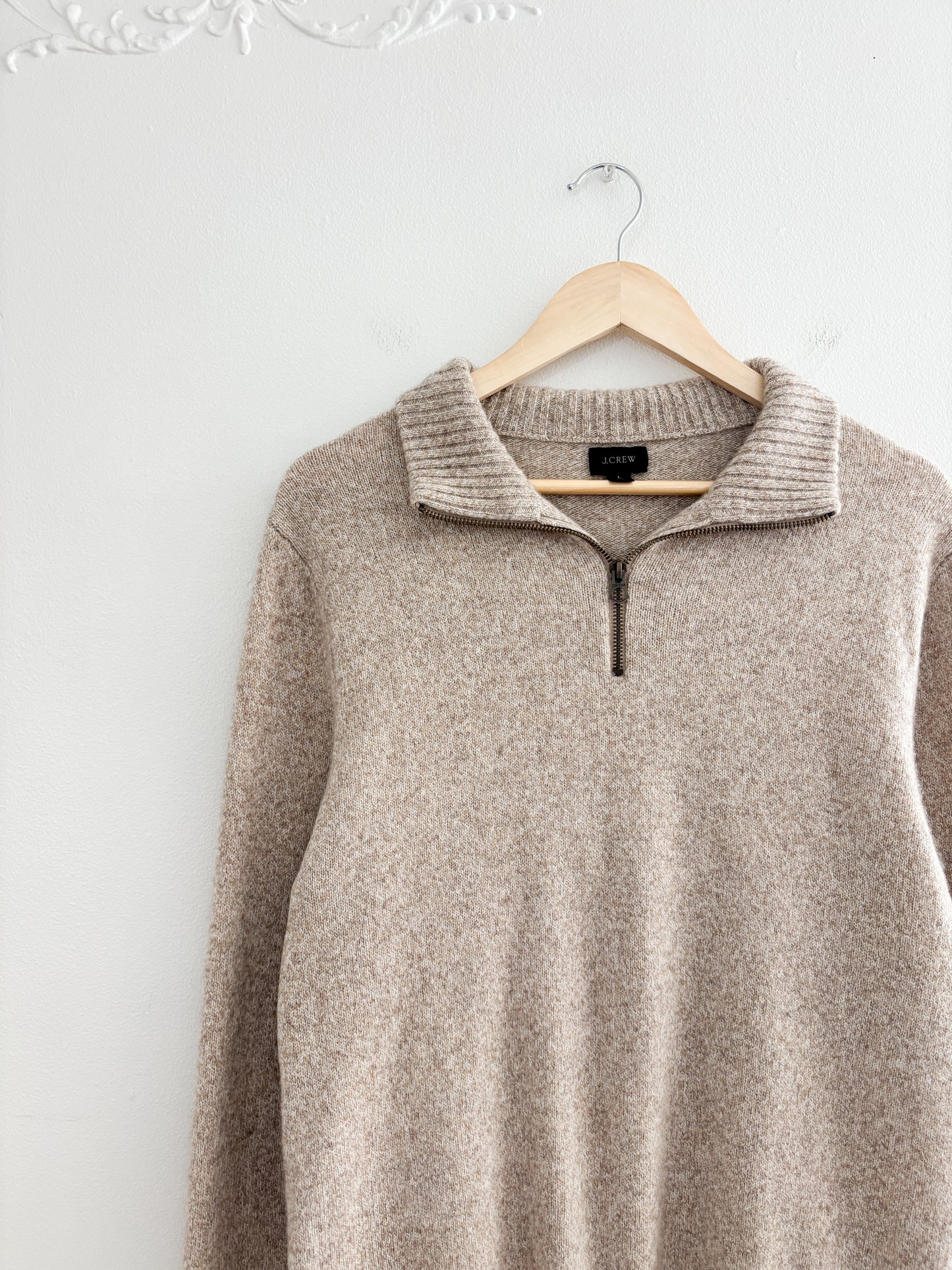 J Crew Quarter Zip Sweater (L)
