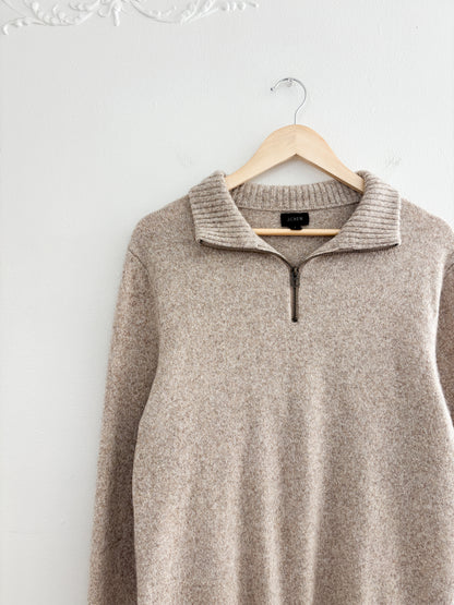 J Crew Quarter Zip Sweater (L)