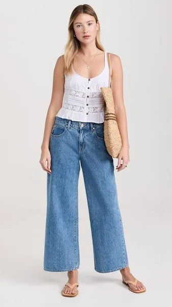 Free People Kianna Lace Tank Top