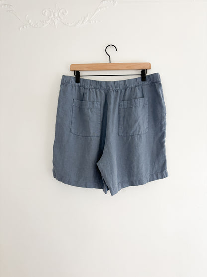 J Jill Linen Blue Shorts (L)