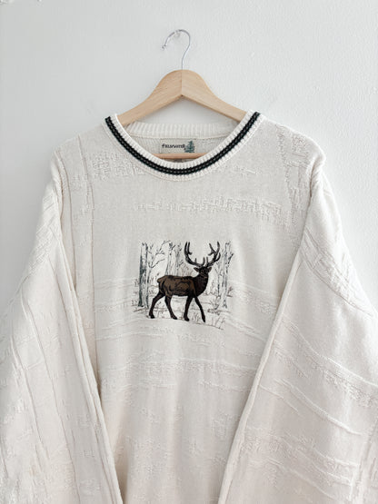 Vintage Stag Sweater (XL)