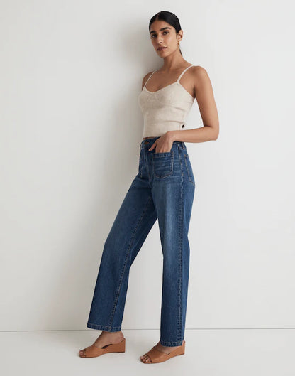 Madewell Perfect Vintage Wide Leg Jeans (33)