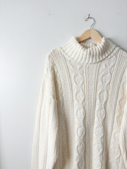 Vintage Cream turtleneck Sweater