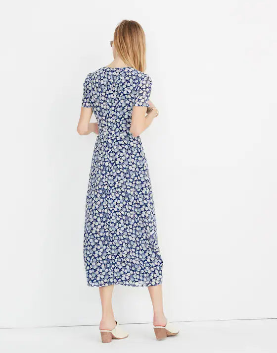 Madewell Blue Floral Dress (4)