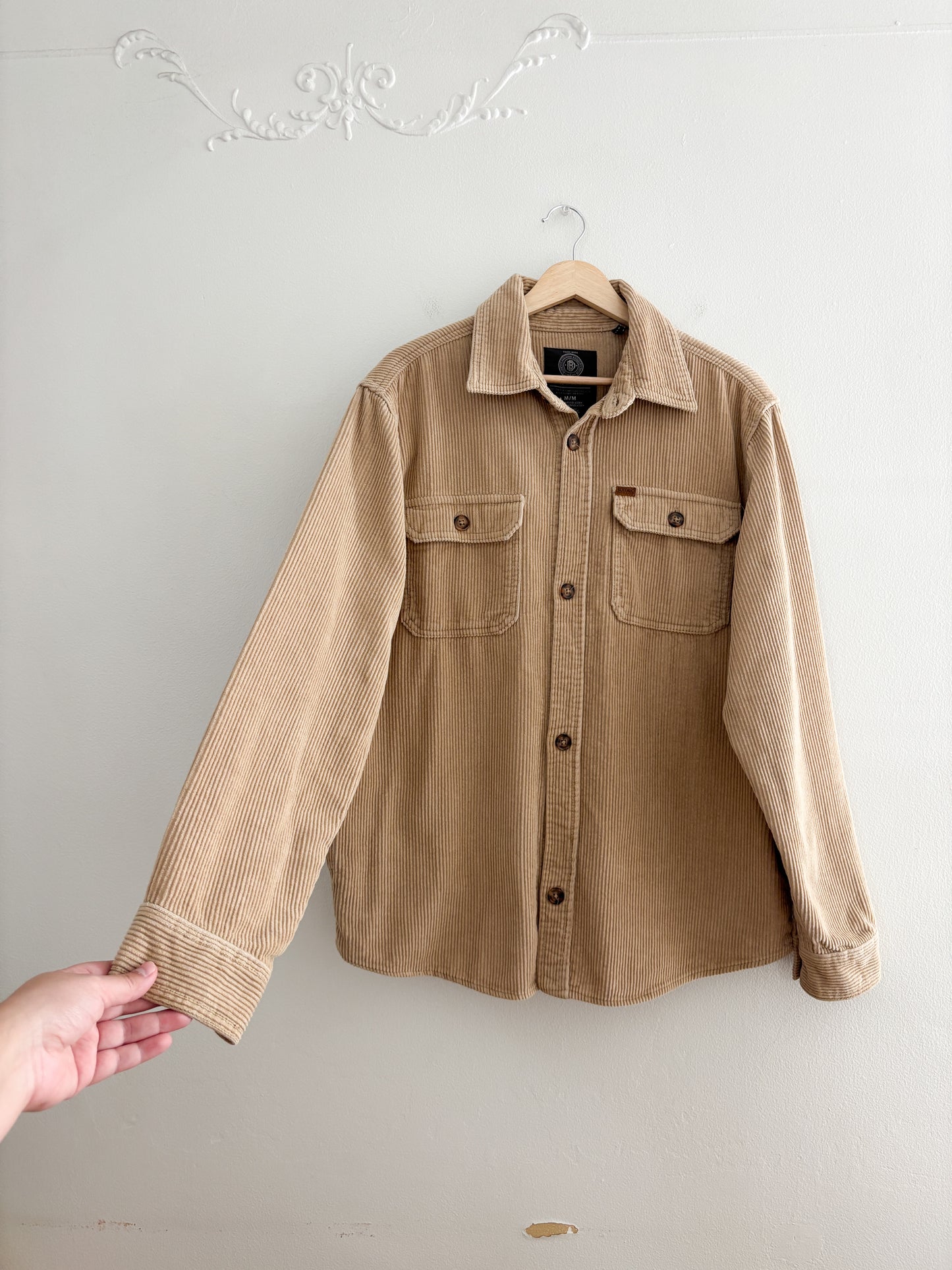 Tan Corduroy Shacket (M)
